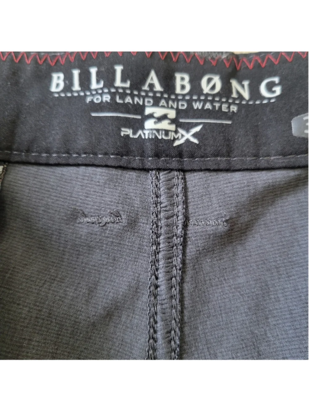BILLABONG Platinum Men's Gray Polyester Elastane Blend Performance Shorts 34